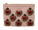 Dolce & Gabbana Clutch Pink D&G Logo Devotion Heart Toiletry Pouch Wallet -   -  Dolce & Gabbana.